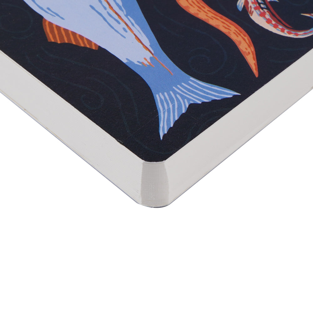 A5 Cosmo Air Light Dot Grid Notebook: Marine Mosaic
