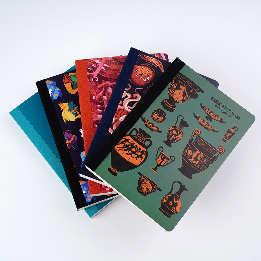 A5 Cosmo Air Light Dot Grid Notebook: Roman Gods – Odyssey Notebooks